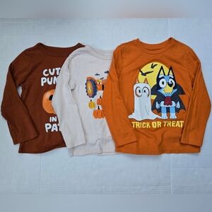 Toddler Shirt Bundle - Halloween And Fall Themed 4T